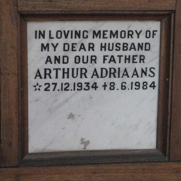 ADRIAANS Arthur 1934-1984
