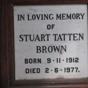 BROWN Stuart Tatten 1912-1977