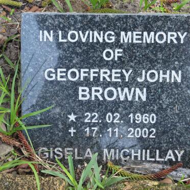 BROWN Geoffrey John 1960-2002 :: ? Gisela Michillay