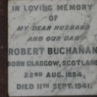 BUCHANAN Robert 1884-1941