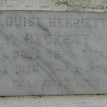 BECKETT Louise Henrietta 1874-1961