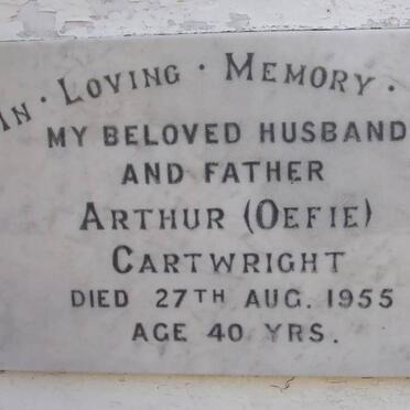 CARTWRIGHT Arthur -1955