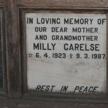 CARELSE Milly 1923-1987