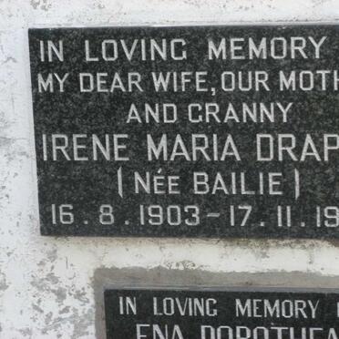 DRAPER Irene Maria nee BAILIE 1903-1970