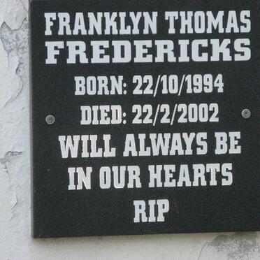 FREDERICKS Franklyn Thomas 1994-2002