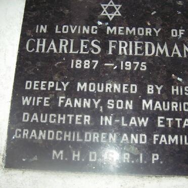 FRIEDMAN Charles 1887-1975