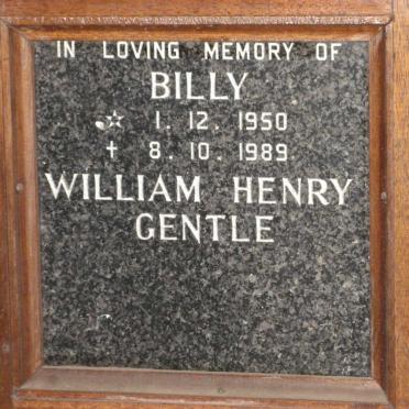 GENTLE William Henry 1950-1989