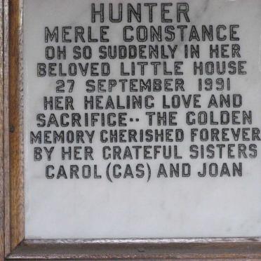 HUNTER Merle Constance -1991