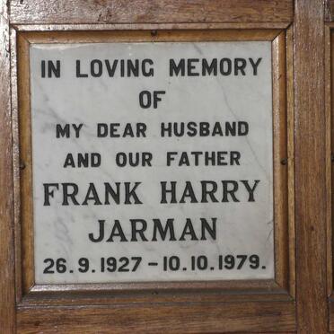 JARMAN Frank Harry 1927-1979