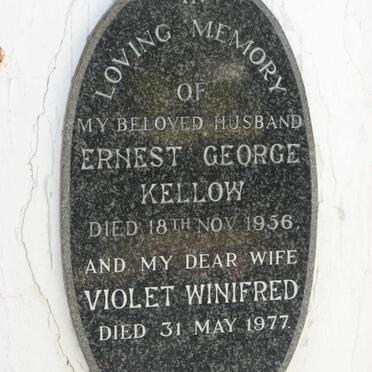 KELLOW Ernest George -1956 &amp; Violet Winifred -1977