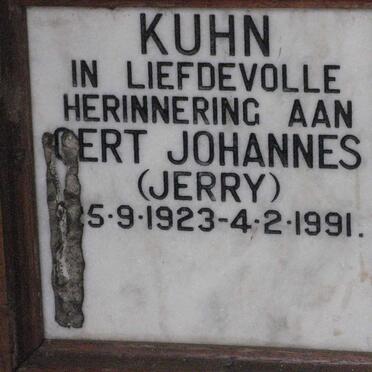 KUHN Gert Johannes 1923-1991