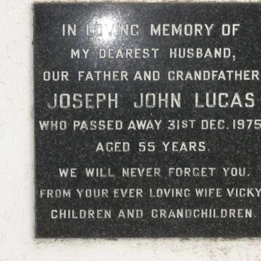 LUCAS Joseph John -1975