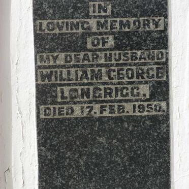 LONGRIGG William George -1950