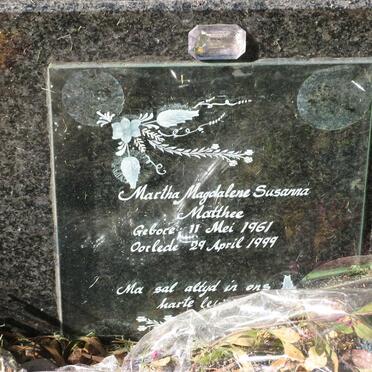 MATTHEE Martha Magdalene Susanna 1961-1999