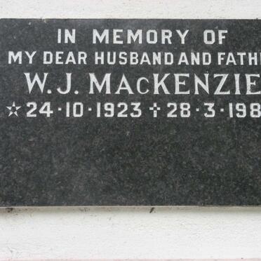 MACKENZIE W.J. 1923-1989