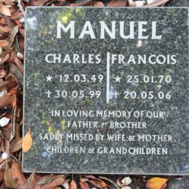 MANUEL Charles 1949-1999 ::  MANUEL Francois 1970-2006