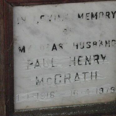 McGRATH Paul Henry 1918-1979
