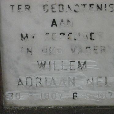 NEL Willem Adriaan 1907-1979