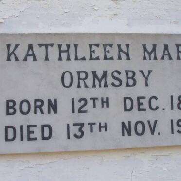 ORMSBY Kathleen Mary 1881-1955