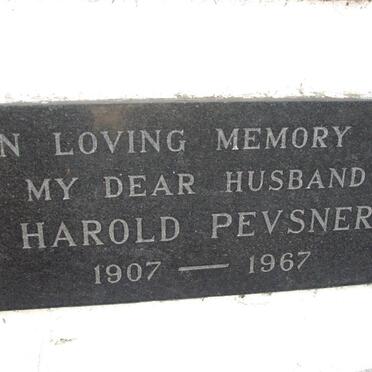 PEVSNER Harold 1907-1967