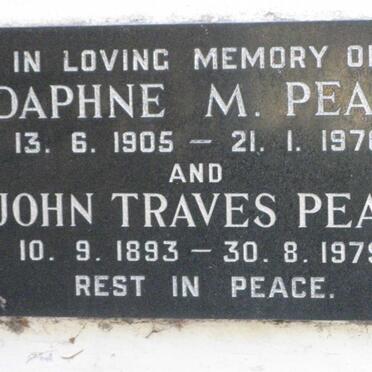 PEAD John Traves 1893-1979 &amp; Daphne M. 1905-1976