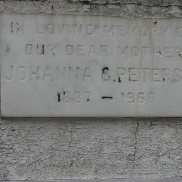 PETERSEN Johanna C. 1887-1960