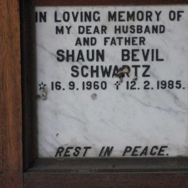 SCHWARTZ Shaun Bevil 1960-1985