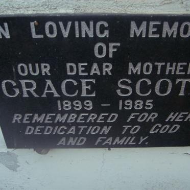SCOTT Grace 1899-1985