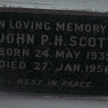 SCOTT John P.H. 1935-1958