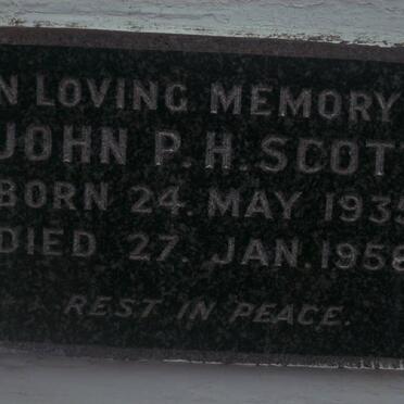 SCOTT John P.H. 1935-1958