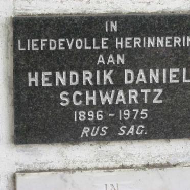 SCHWARTZ Hendrik Daniel 1896-1975