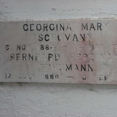 SCHUMANN Bernhard Ferdinand 1886-1962 &amp; Georgina Mary 1884-1945