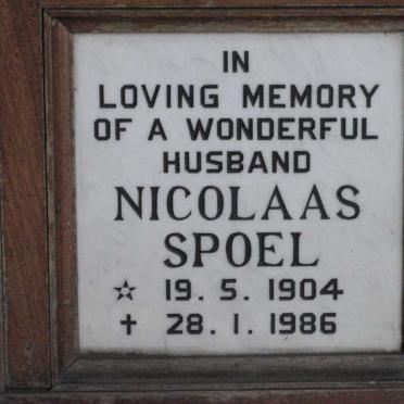 SPOEL Nicolaas 1904-1986