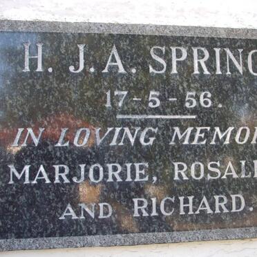 SPRING H.J.A. -1956
