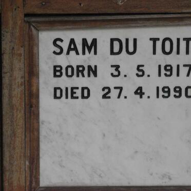 TOIT Sam, du 1917-1990