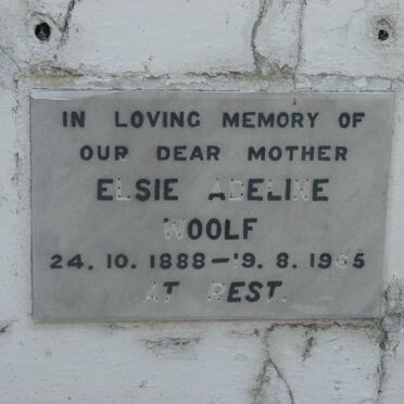 WOOLF Elsie Adeline 1888-1965