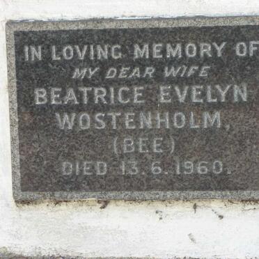 WOSTENHOLM Beatrice Evelyn -1960