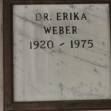 WEBER Erika 1920-1975