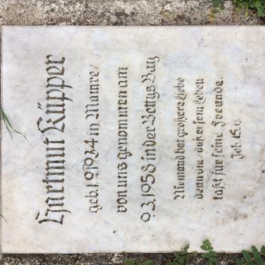 KUPPER Hartmut 1934-1958