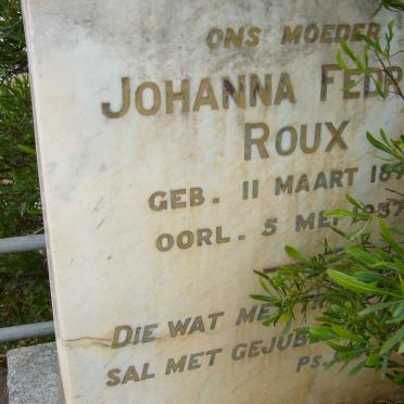 ROUX Johanna Fedrika 1878-1937