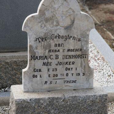 BADENHORST Maria C.B. nee JONKER 1852-1933