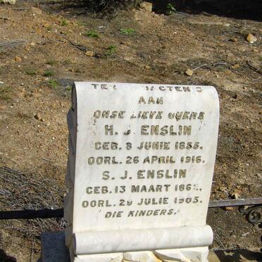 ENSLIN H.J. 1855-1916 &amp; S.J. 1862-1905