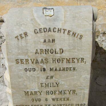 HOFMEYR Arnold Servaas -1902 :: HOFMEYR Mary -1902