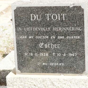 TOIT Esther, du 1928-1967