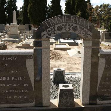TIMMERMAN James Peter 1893-1965 &amp; Dorathea Regina SMIT 1889-1964