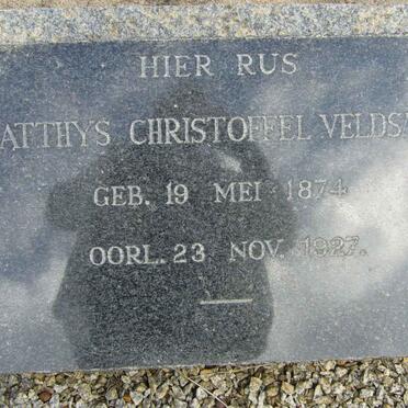 VELDSMAN Matthys Christoffel 1874-1927