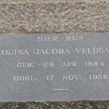 VELDSMAN Louisa Jacoba 1884-1958