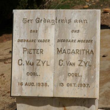 ZYL Pieter G., van -1938 &amp; Magaritha C. -1937