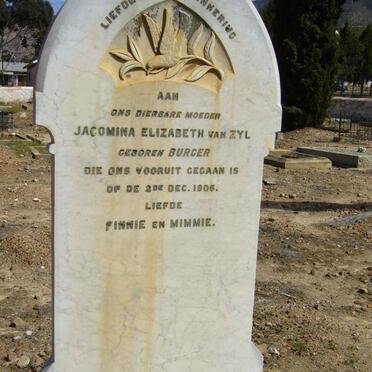 ZYL Jacomina Elizabeth, van nee BURGER -1906