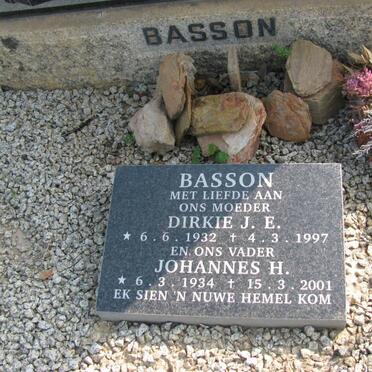 BASSON Johannes H. 1934-2001 &amp; Dirkie J.E. 1932-1997